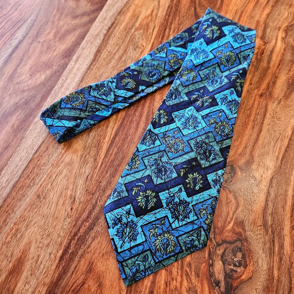 Vintage 60s 70s Morgan's Hudson‎ Bay Co Batik Tie